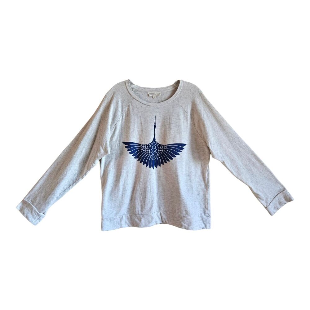 Synergy Organic Clothing top with Blue Crane Design